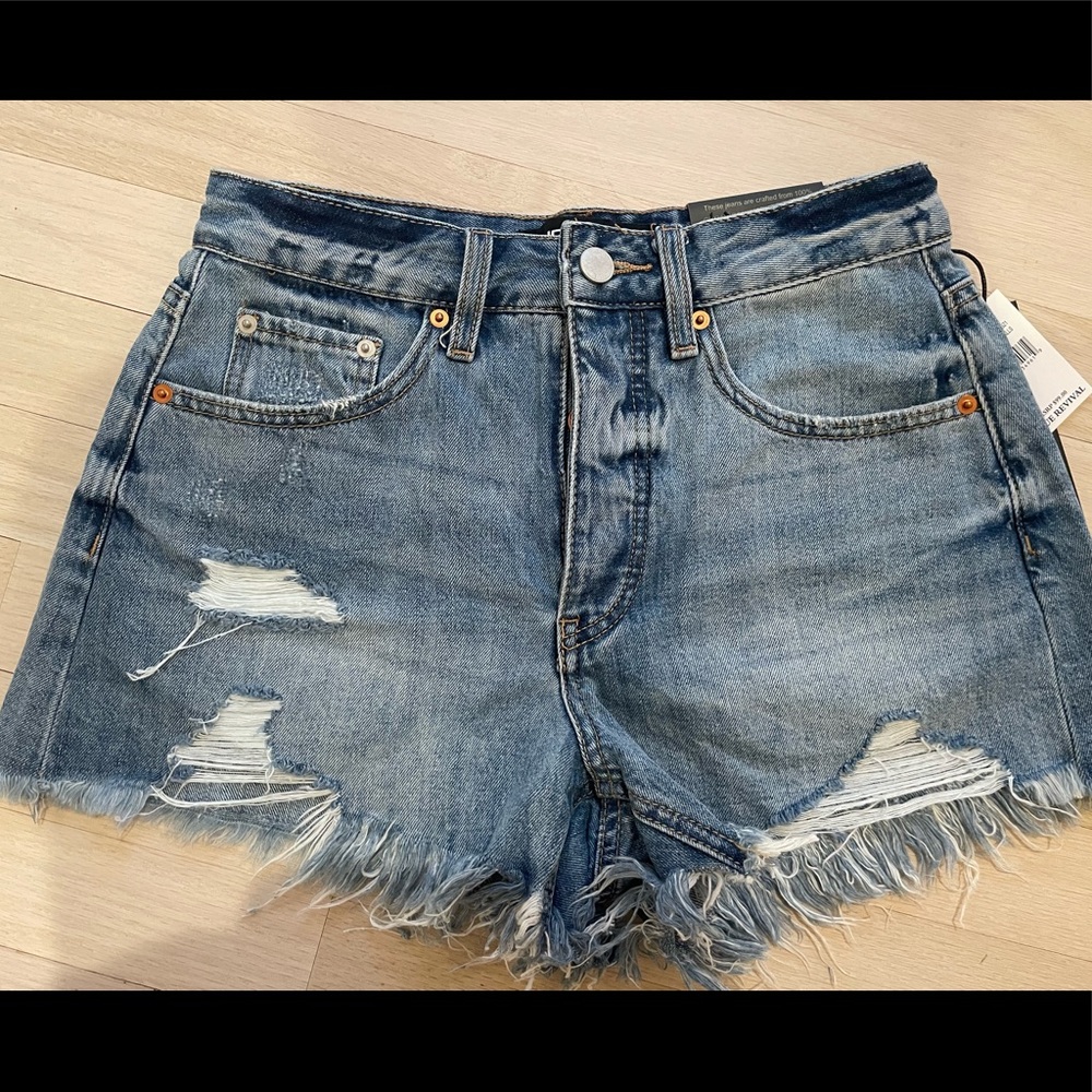 Blue Revival high waisted denim shorts